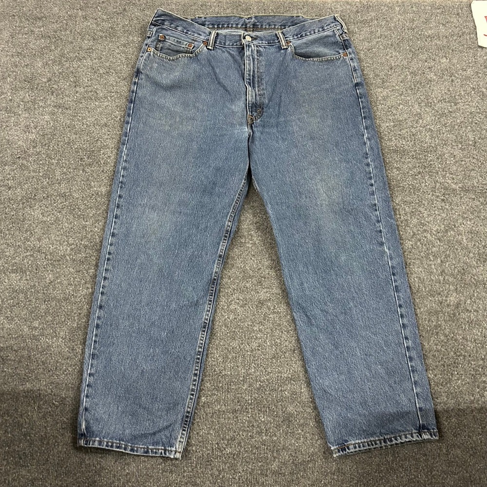 Levi's Jeans Mens Size 40x30 Blue 550 Relaxed Fit Tapered Leg Cotton Denim Pants